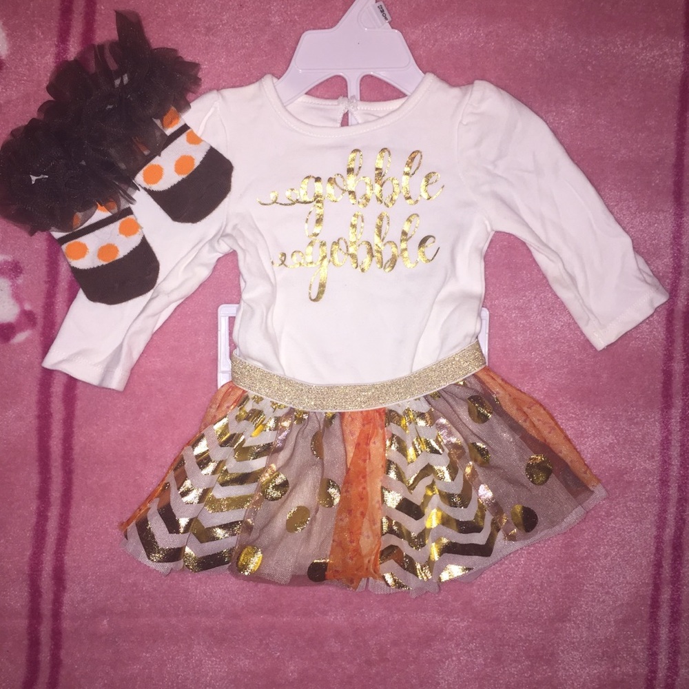 Gobble Gobble First Thanksgiving outfit